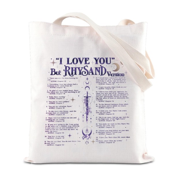 AC-TAR Rhys*nd Merch The Night Court Inspire Tote Bag I