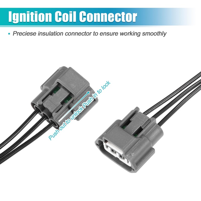 uxcell 4pcs Ignition Coil Connector for Nissan Frontier 2005-2017 for