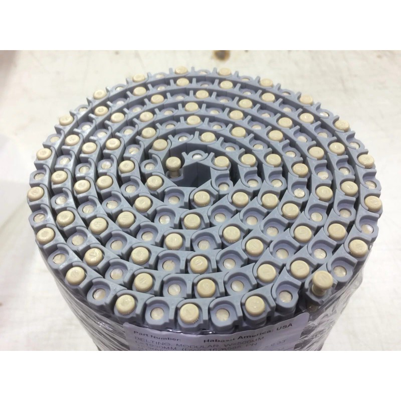Habasit NEW HABASIT PLASTIC MODULAR BELT M1220 POLYPROPYLENE GRAY 19.7"