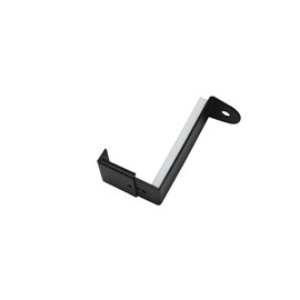 GARDINIA Adaptor for tension rails, for tension rods with a diameter of 9 mm, adjustable from 20-28 mm, mounting without drilling on the window casement, metal, matt black, 2 pieces