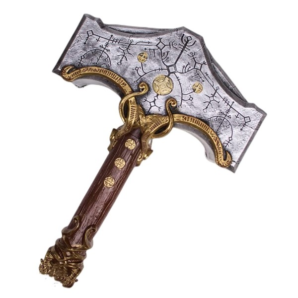 damdos Halloween Props for God of War Cosplay Hammers Blades of Athena Leviathan Kratos Hammer Weapon Birthday Gifts