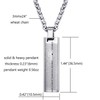 MOO&LEE Stainless Steel Lords Prayer Bar Necklace for Men 24