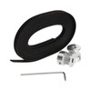MUXSAM 2m GT2-6mm Open Belt KIT, 2Pcs GT2 Aluminum Timing