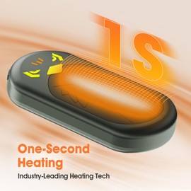 Hand Warmers Rechargeable, 2 Pack Electric Hand Warmer Fast Heating, Portable Pocket Heater Handwarmers Gifts for Men, Women, Christmas, Golf, Hunting, Camping Accessories