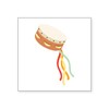 CafePress Tambourine Instrument Sticker Square Bumper Sticker Car Decal