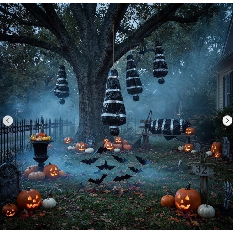 Halloween Haunted House Hanging Horror Decoration Realistic Scary Figure Prop
