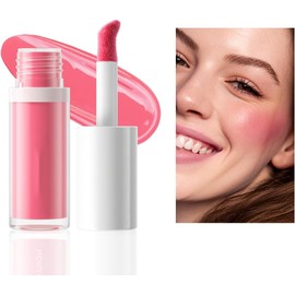 Rubor Líquido Mate Multifuncional, Para Rubor, Labial y Sombra de Ojos, 01# Textura Sedosa, Efecto Natural, Todo en Uno, Para Rubor, Labial y Sombra de Ojos