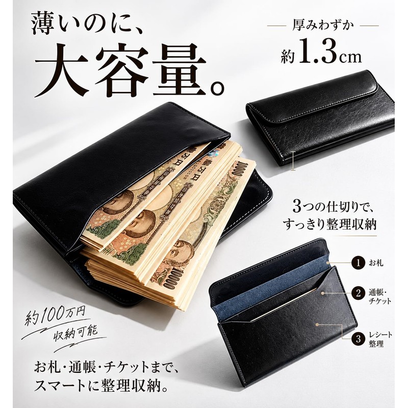 nervousrhinos 1 Million Yen Storage Bill Holder Thin Bill Case