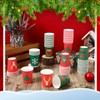 Jingmore 120 Pcs 8 oz Christmas Disposable Cups Christmas Paper