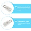 HOMSFOU 50pcs Curtain Pulley Ceiling Curtain Rod Window Rod Slides