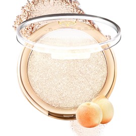 YOUNG VISION Pressed Powder Face Highlighter, Champagne Gold Radiant Glow