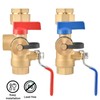 3/4" IPS Isolator Tankless Water Heater Service Valve Kit, with
