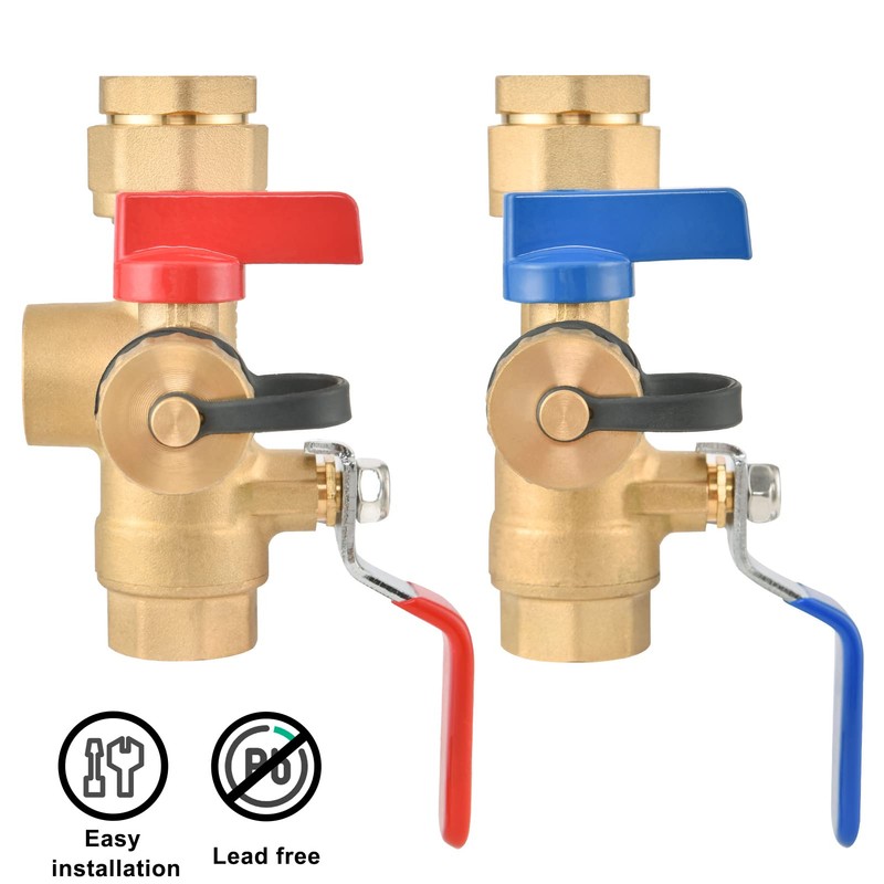 3/4" IPS Isolator Tankless Water Heater Service Valve Kit, with