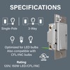 Legrand Radiant 150-Watt Single-Pole/3-Way LED Advanced Dimmer, Gray