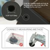 Sourcingmap M6 x 20 x 25mm Furniture Glide Leveling Feet