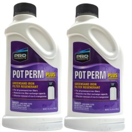 Pro Products KP02N Pot Perm Greensand Iron Filter Regenerant 28oz bottle 2 pack