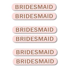 Bridesmaid Proposal Gifts Set of 6 - Bridesmaid Nail Files, Bridesmaid Emery Board - Bridal Party Favors, Wedding Emery Board (6BMD)