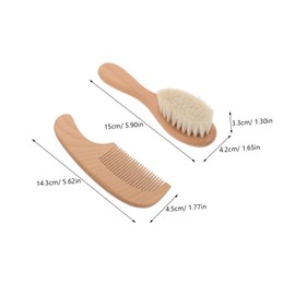 LIFKOME 1 Set Hair Brush Comb Set Soft Bristle Bath Brush for Gentle Scalp Cleaning Premium Hair Care Tools for Newborns and Boy Girl