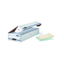 Bankers Box STOR/FILE Check Boxes, Standard Set-Up, Flip-Top Lid, 4 x 9 x 24 Inches, Case of 12 (00706)