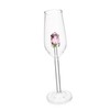 PartyKindom Glasses with Inner Rose Design - Elegant Wine Glasses