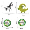 Catelves Safari Animals Foil Balloons, 9 Pieces for Jungle Birthday