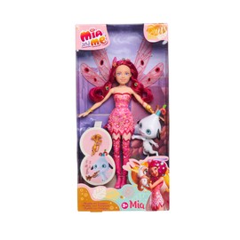 Simba 109483042 Mia and Me Dressing Doll, Phuddle with Trumptus, Elf with Movable Wings and Legs, 6 x Hair Clips, 2 x Bangles, from 3 Years, Multicoloured, 23 cm