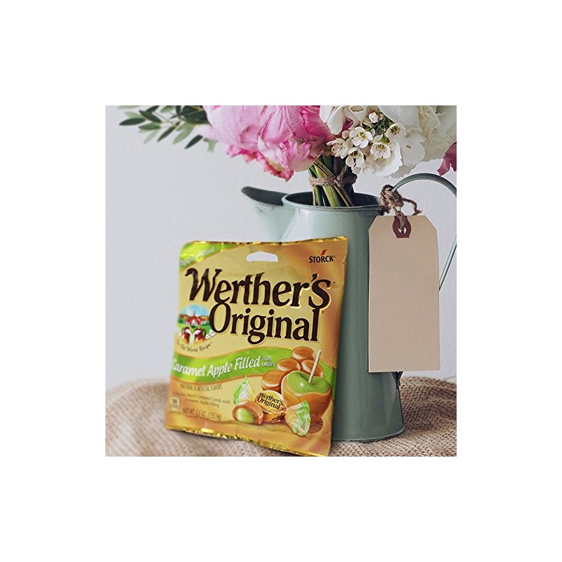 WERTHER'S ORIGINAL Caramel Apple Filled Hard Candy, Bulk Candy, Individually