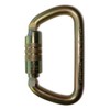 ProClimb USR-98-C09A NFPA D Carabiner Twist Lock, Zink Plated Finish,