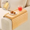 MFTOH Couch Arm Tray,Bamboo Sofa Tray Table Clip on Side