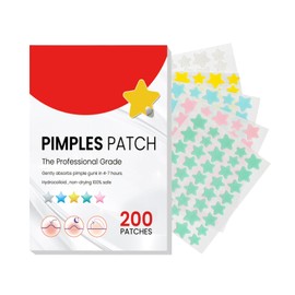 Acne Patch for Face 200pcs, Pimple Patches with Natural Green Algae Extract & Tea Tree Oil, Hydrocolloid Acne Patches Acne Treatment Cover and Reduce Zits, Blemishes, Spots