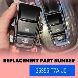 35355-T7A-J01 Switch Assembly for Electronic Parking Brake (EPB) & Brake Holds - Fits for 2016-2020 Honda HR-V
