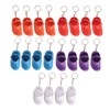 KooingTech 20pcs Silicone Shoe Keychain, 1.4 * 3.0in Mini Croc