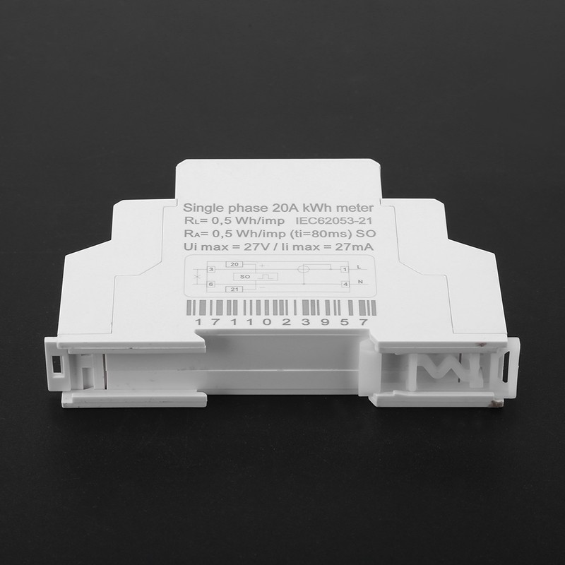 Digital LCD Single Phase Din Rail 5-20A Electronic Energy KWh