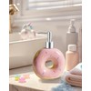 123Arts Doughnut Soap Dispenser Lotion Bottle Ceramic Liquid Dispenser for