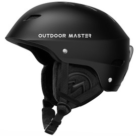 OutdoorMaster Kelvin Ski Helmet - Snowboard Helmet for Men, Women & Youth (Black,XL)