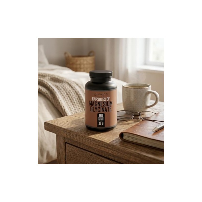 Glicinato de Magnesio 60 Capsulas | Cápsulas de 500 mg
