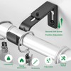 LLPJS Curtain Rod Bracket Adjustable, Drapery Rod Holder Hooks Support