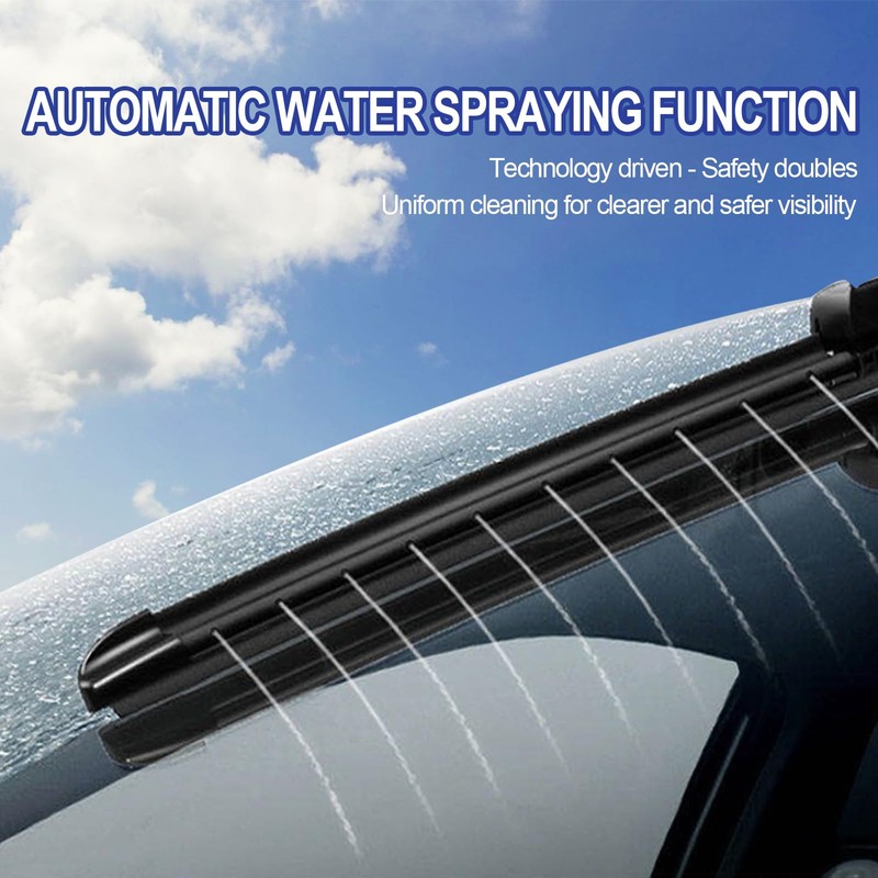 EMITHSUN® 26"+21"+11" Sprayer Wiper Blades Automotive Front Rear Windshield Wipers
