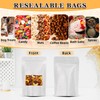 FITIMOR Resealable-Bags-for-Small-Business, 100 Pack Smell Proof Bag with Window, Mylar