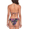 RELLECIGA - Conjunto de bikini triangular ondulado para mujer, traje