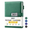 WEMATE Accounting Ledger Book with Lock, Accounting Log, Tracking Income