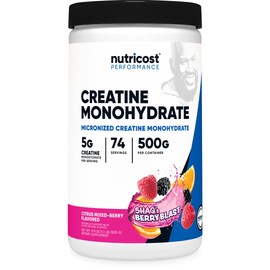 Nutricost Creatina monohidrato en polvo (Shaq's Berry Blast, 17.64 oz)