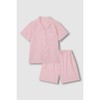 JAJU [JAJU] Women's Seersucker 5-Part Pajama Set_Dark Pink