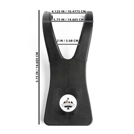 Chuck's Woodbarn Black Boot Jack Puller - Constructed of Composite Fiberglass | Extra Grip Boot Remover for Cowboy Boots, Premium Boot Remover | Durable Shoe Jack - Black Leather