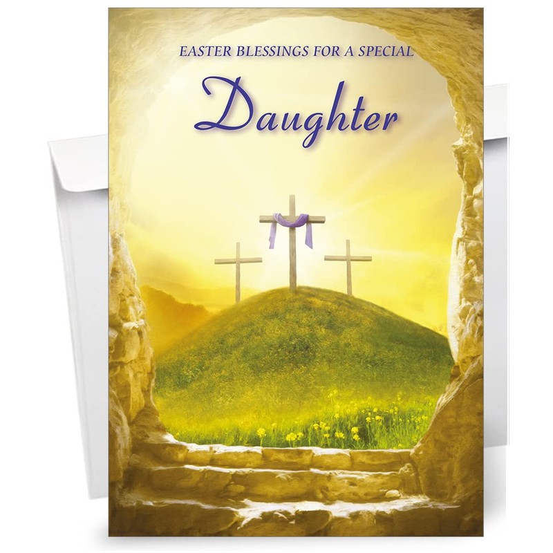 Daughter Religious Easter Card - Christian Easter Card - A5