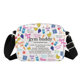 G2TUP Gym Lover Gift Gym Buddy Definition Makeup Bag Fitness Instructor Cosmetic Fitness Gift Workout Buddy Gift (Gym Buddy Def HS)