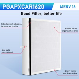PGAPXCAR1620 Merv16 Replacement Filter Compatible With Bryant/Carrier Purifier PGAPXCAR1620 APGAPXCAR1620 carrier DGAPAXX1620-16 x 20 x 3in (1 PCS)
