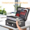 DocSafe 6400°F Fireproof Document Box with Lock,Heat Insulated Fireproof Water