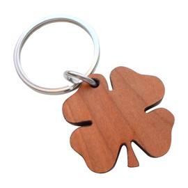 Wood Clover Keychain - Lucky to Have You; 5 Year Anniversary