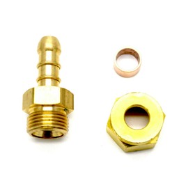 Qc British Made 10mm COMPRESSION FITTING TO LPG FULHAM NOZZLE TO 8mm I/D HOSE
